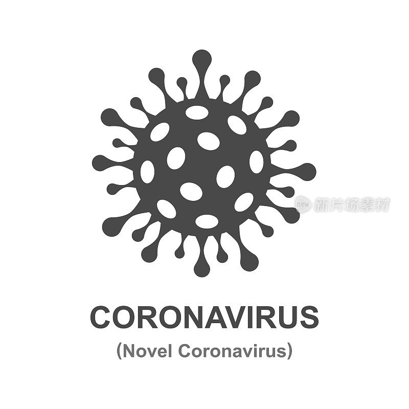 冠状病毒2019 - ncov症状。冠状病毒COVID-19图标。新型冠状病毒的爆发。全球疫情警报。医疗保健理念。医疗。病毒载体图标。